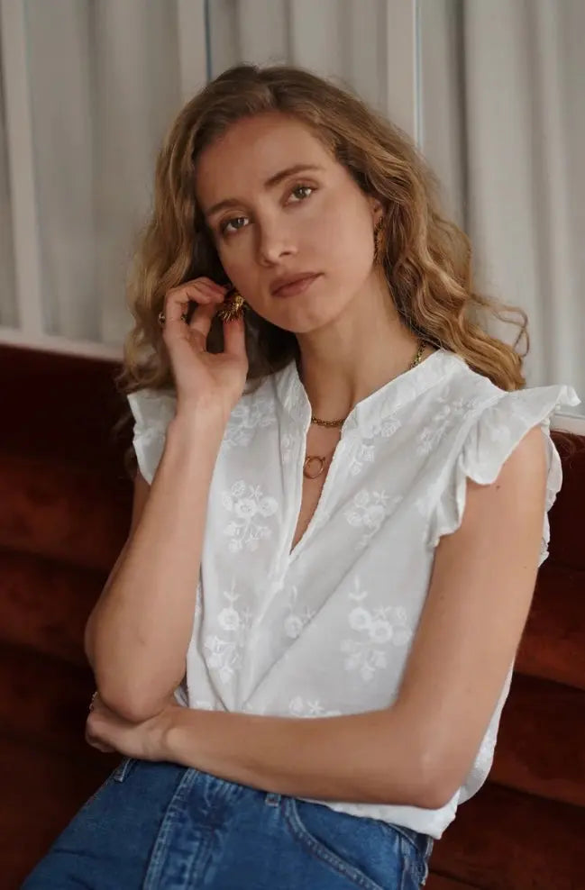 Tee-shirt Motif Floral Éluna